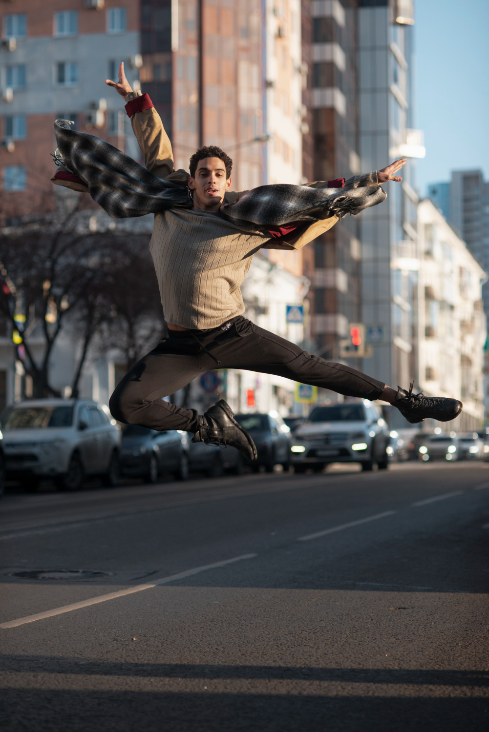 Danseur en train de sauter